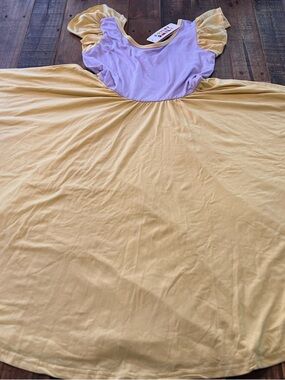 Dot Dot Smile size 12/14 girls color block Empire twirl dress new